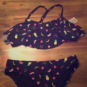 Two piece fruit bathing suit